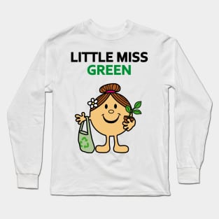 Little Miss Green Long Sleeve T-Shirt